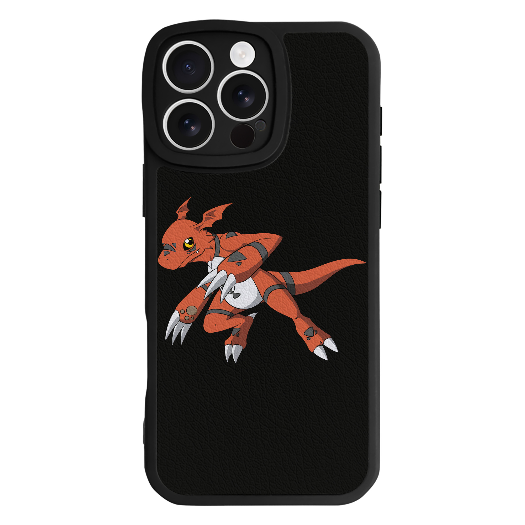 （画像用） Digimon デジタルモンスター/デジモン 【iPhone 16シリーズ対応】シリコンスマホケース（レザー調） 材質：シリコン
